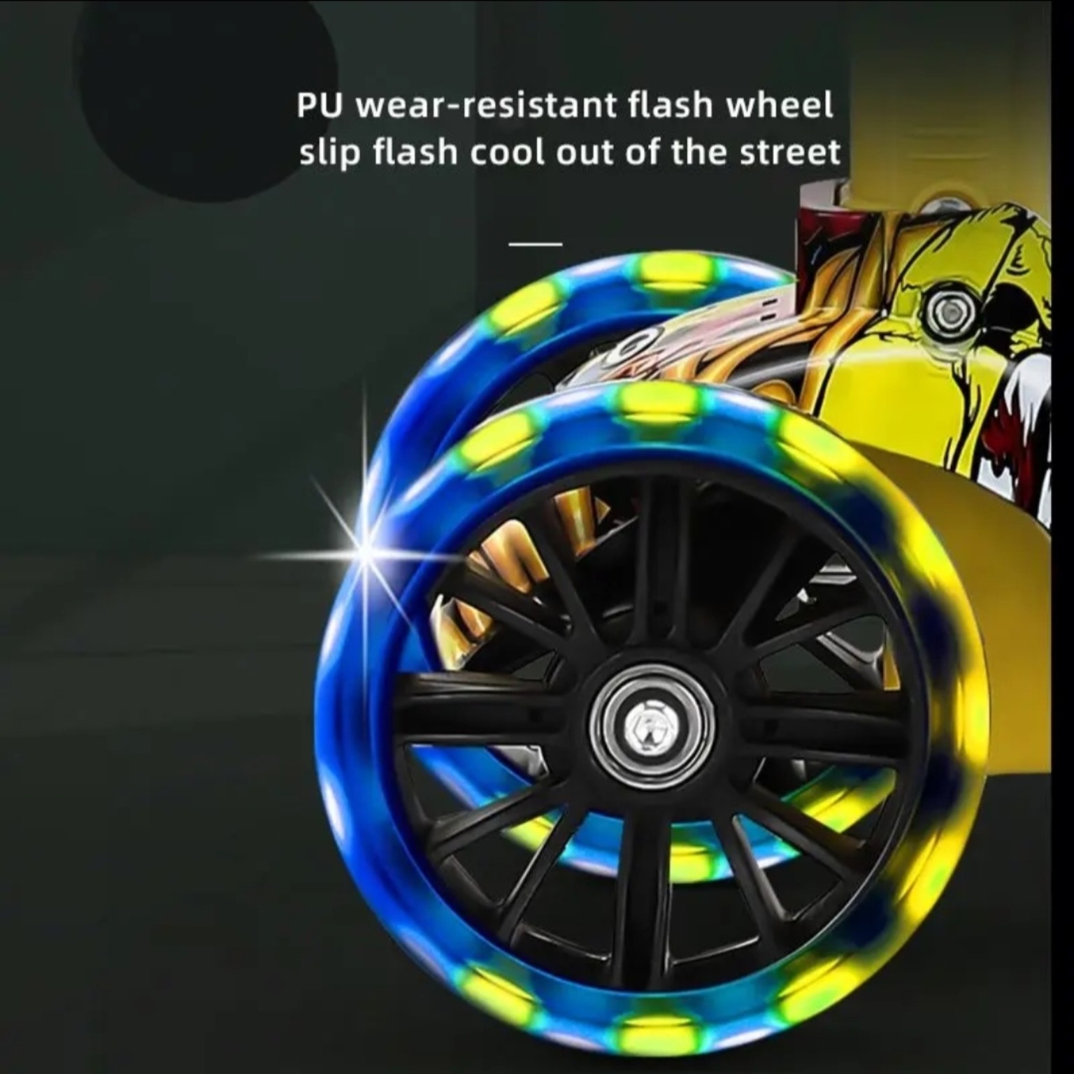 LED flash scooter wheel